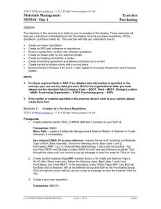 SAP MM PA 認證練習題目大全