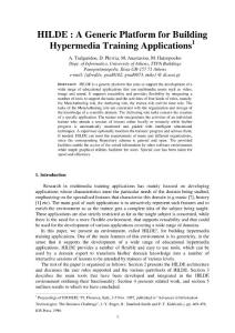 HILDE A Generic Platform for Building Hypermedia Training Applications 1
