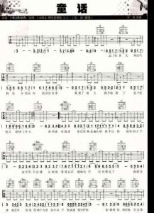 吉他譜-童話-光良-六線譜