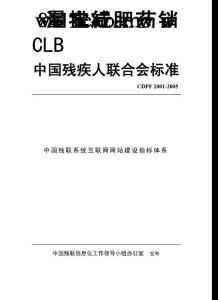 中国残疾人联合会标准