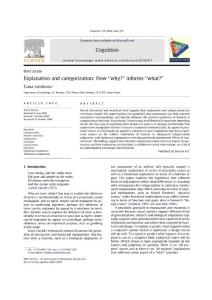 explanation and categorization