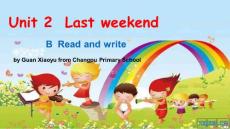 2015年新版PEP六年级英语下册Unit2 B Read and write课件