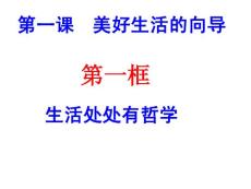 新哲学高考第1轮1课