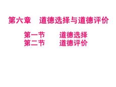 道德選擇與道德評價