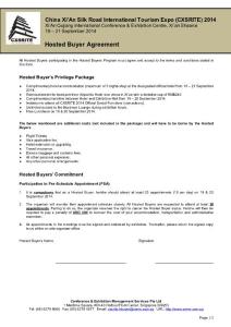 CXSRITE 2014 - Hosted Buyer Agreement   CXSRITE 2014  合同回執