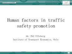 Human factors in traffic safety promotion(PPT-44)