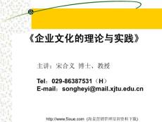 企業(yè)文化的理論與實踐