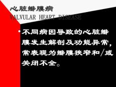 心臟瓣膜病