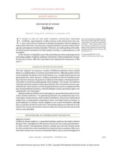 Mechanisms of Disease Epilepsy