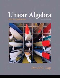 Linear Algebra and Its Applications,4ed,David C.Lay