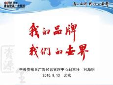 中央電視臺(tái)廣告經(jīng)營情況匯報(bào)