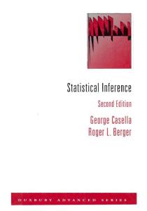 Statistical Inference, Casella Gerger, 2 edition