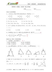 相似三角形復習學案