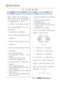 2014屆高考物理一輪復習滿分檢測：第一章 第二節《電場》 第2課時（人教版）