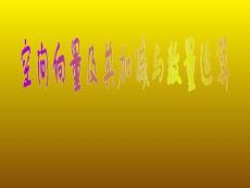 空間向量及其加減運(yùn)算