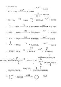 有機(jī)化學(xué)增長(zhǎng)和縮短碳鏈的反應(yīng)