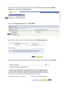 Step 1 To view your 1098-T online, please log into to your