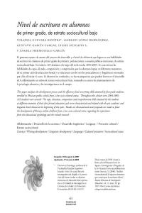 N ivel de escritur a en alumnos - SciELO