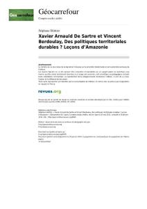 Xavier Arnauld De Sartre et Vincent Berdoulay, Des politiques…