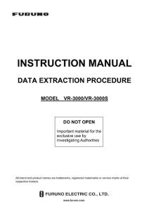 INSTRUCTION MANUAL - Furuno USA