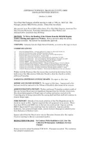 The meeting was called to order by Chair Donna Finn …