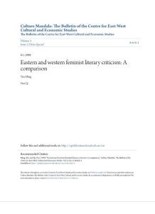 Eastern and western feminist literary criticism A comparison