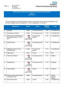 D R A F T - NHS Stockport Clinical Commissioning …