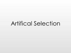 Artifical Selection - Miss Hanson´s Biology Resources