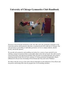 University of Chicago Gymnastics Club Handbook