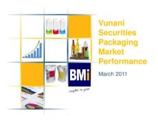 Vunani Securities Packaging Market Performance