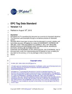 EPC Tag Data Standard