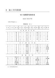 1-1 常用符號(hào)和代號(hào)