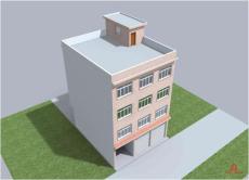 11x12 四层临街自建楼房设计街边门面房图建筑施工图水电图效果图
