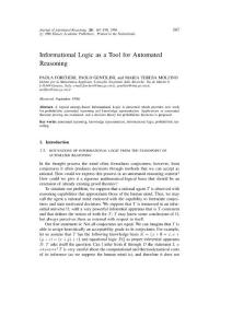 Informational Logic as a Tool for Automated Reasoning