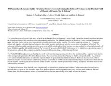 Bakken sweet spot in Parshall Field, Nordeng