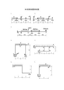 06級彎矩圖測試題