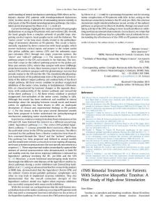 rTMS Bimodal Treatment for Patients With Subjective Idiopathic Tinnitus A Pilot Study of High-dose Stimulation
