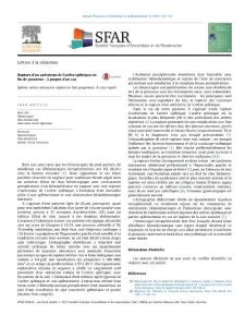 Rupture d’un anévrisme de l’artère splénique en fin de grossesse  à propos d’un cas