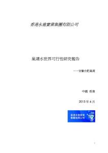 巢湖水世界可行性研究報告上半部分 (1)