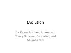 Evolution - San Dieguito Union High School District