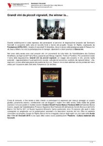 Grandi vini da piccoli vignaioli, the winner is