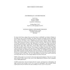 CEO Personality and Firm Policies