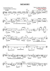 【古典吉他譜】memory