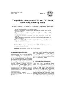 The periodic microquasar LS I  61303 in the radio and gamma…