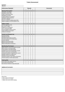Trainer Assessment 培訓(xùn)師培訓(xùn)能力評(píng)價(jià)