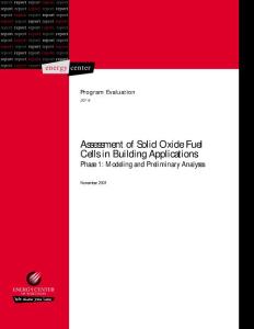 Assessment of SOFC in Buildng Applicatins