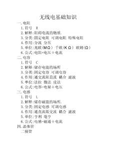 無(wú)線電基礎(chǔ)知識(shí)
