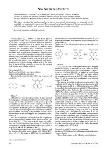 New Xanthene Structures