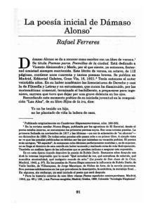 Poes  237;a inicial de D  225;maso Alonso