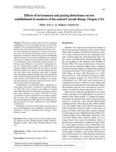Effects of environment and grazing disturbance on tree…